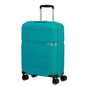 American Tourister Linex Spinner-resväska i turkos blå